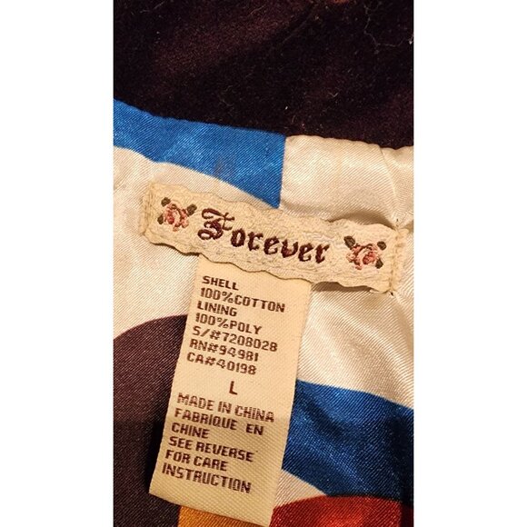 NEW Vintage Forever Velvet Blazer Purple, Gold Buttons Large - Picture 4 of 16